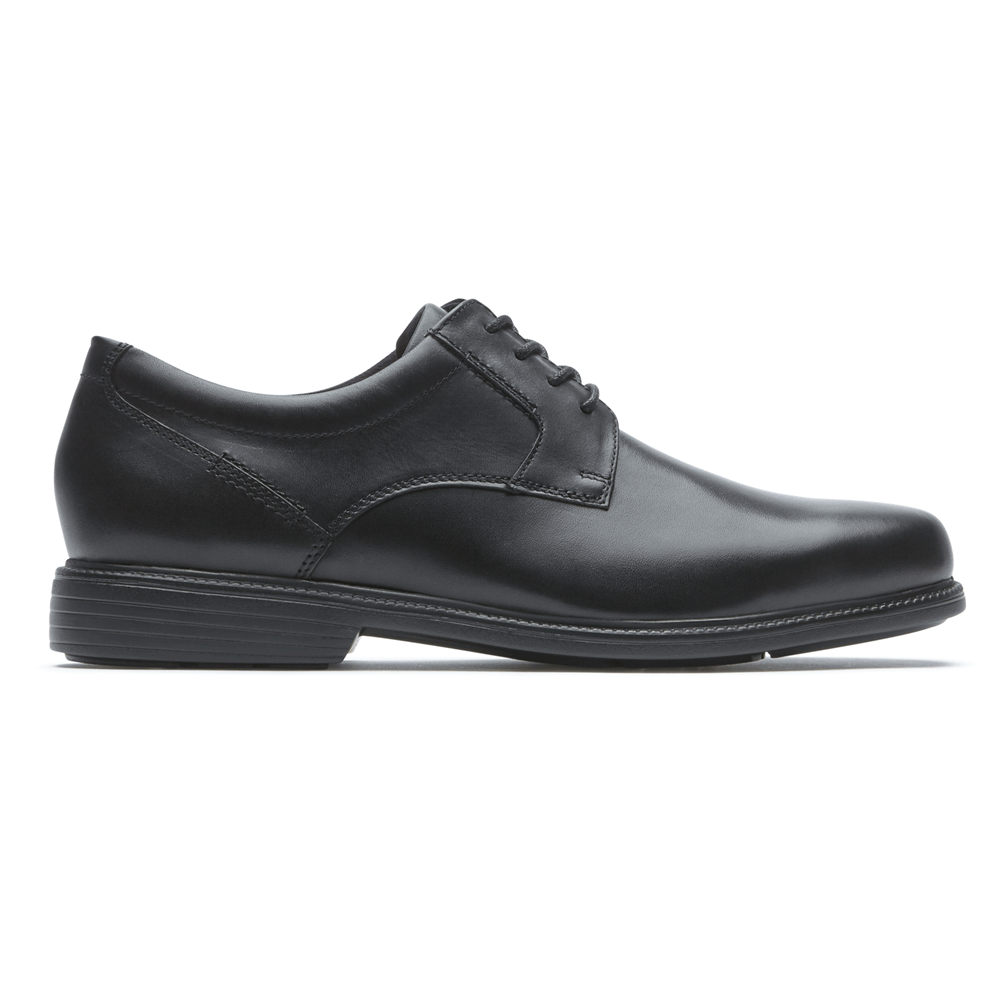 Oxfords Rockport Homem Pretas - Charles Road Plain Toe - 52309FBST